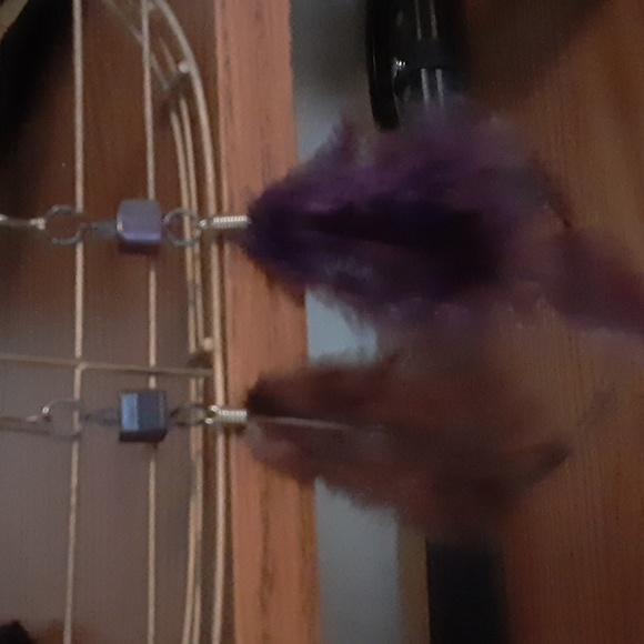 Handmade feather earrings - Picture 4 of 4